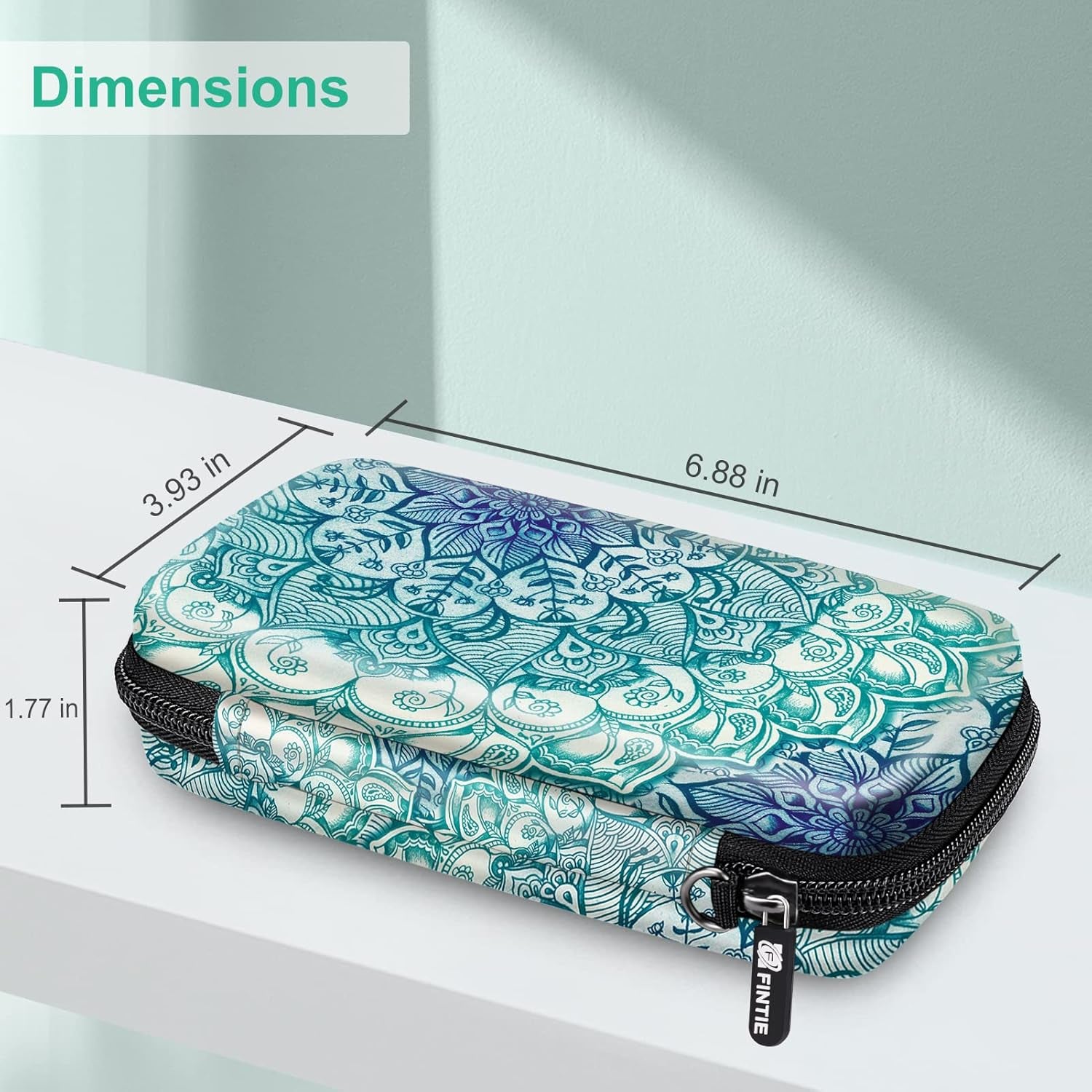 Protective Case for Kodak Step/Kodak Mini 2 Hd/Kodak Printomatic/Kodak Smile Camera & Printer - Shockproof Hard Shell Carrying Case with Inner Pocket, Emerald Illusions