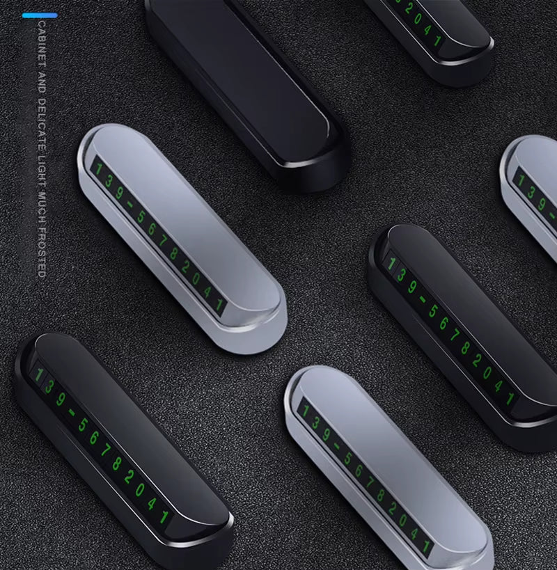 Car Temporary Parking Card Phone Number Card Plate Telephone Number Car Park Stop Automobile Accessories Car-Styling 13X2.5Cm