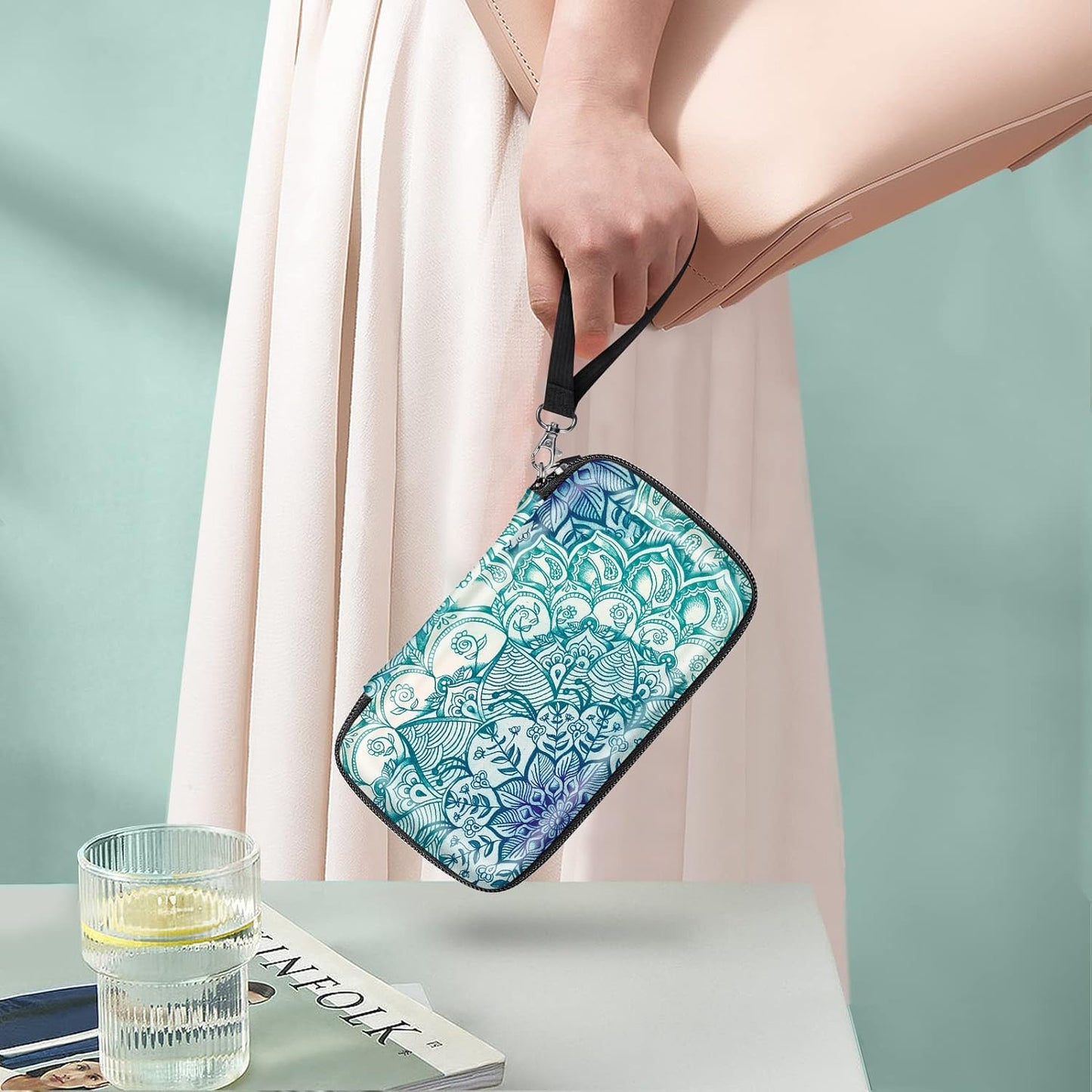 Protective Case for Kodak Step/Kodak Mini 2 Hd/Kodak Printomatic/Kodak Smile Camera & Printer - Shockproof Hard Shell Carrying Case with Inner Pocket, Emerald Illusions