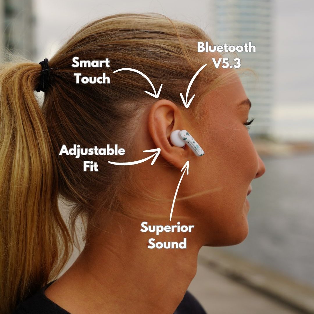 Groovz True Wireless Earbuds | 26-Hour Playtime + Smart Charging Case